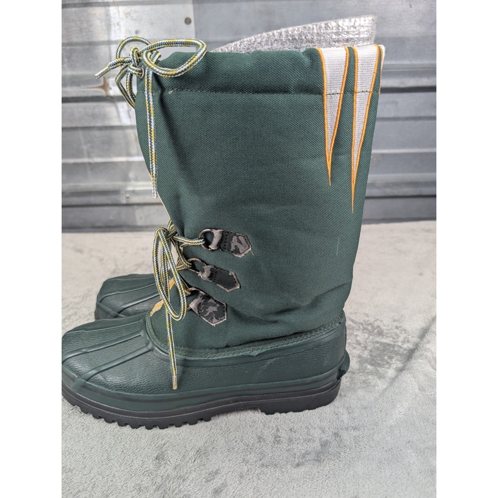 Vintage Green Bay Packers Winter Snow Boots Men Size 11 NFL Football Team Logo - Picture 5 of 10